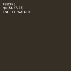 #352F26 - English Walnut Color Image